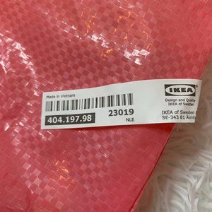 IKEA | Bags | 2 Ikea Pink Slukis Shopping Bag Tote 9 Gallon | Poshmark